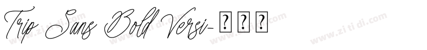Trip Sans Bold Versi字体转换 Trip Sans Bold Versi字体转换